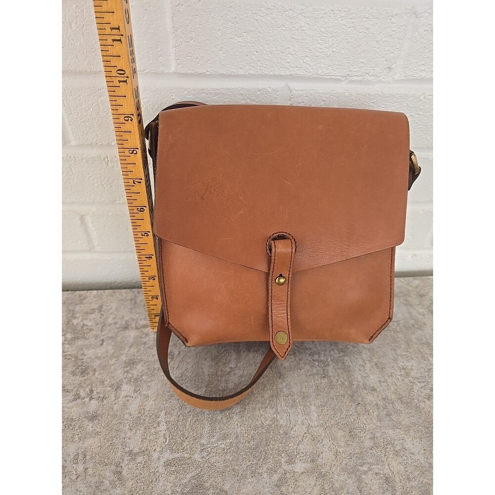 Madewell Brisbane Brown Tan Leather Crossbody Shoulder Bag Purse - Picture 12 of 14